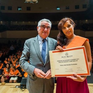 Yaimy Letty Heredia, la mejor estudiante de Finanzas y Contabilidad de Valencia